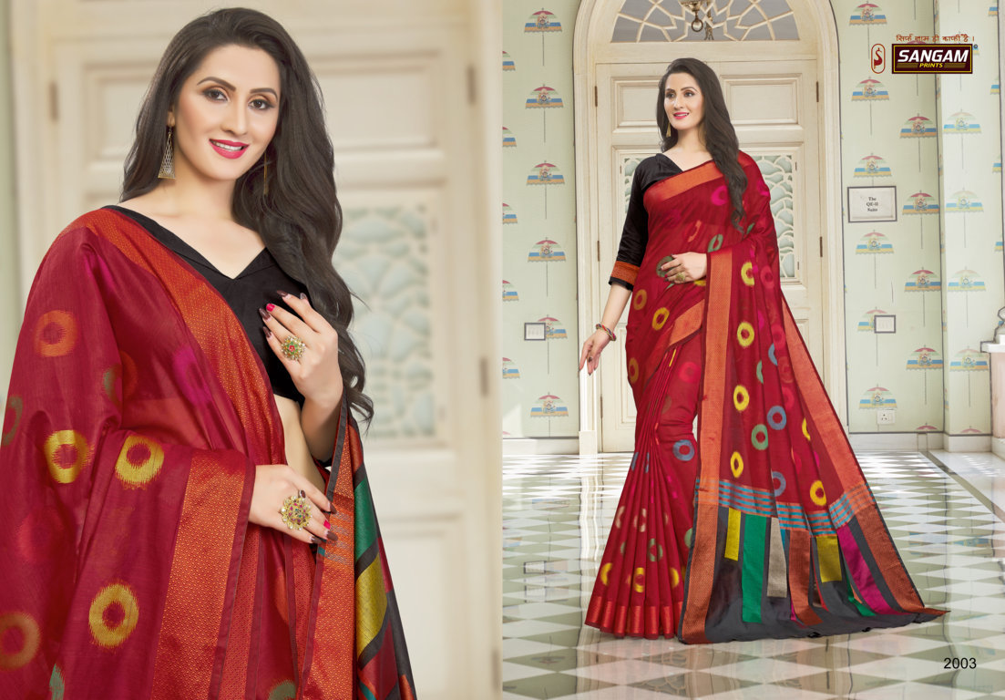 Sangam Presents Vedika Handloom Cotton Sarees