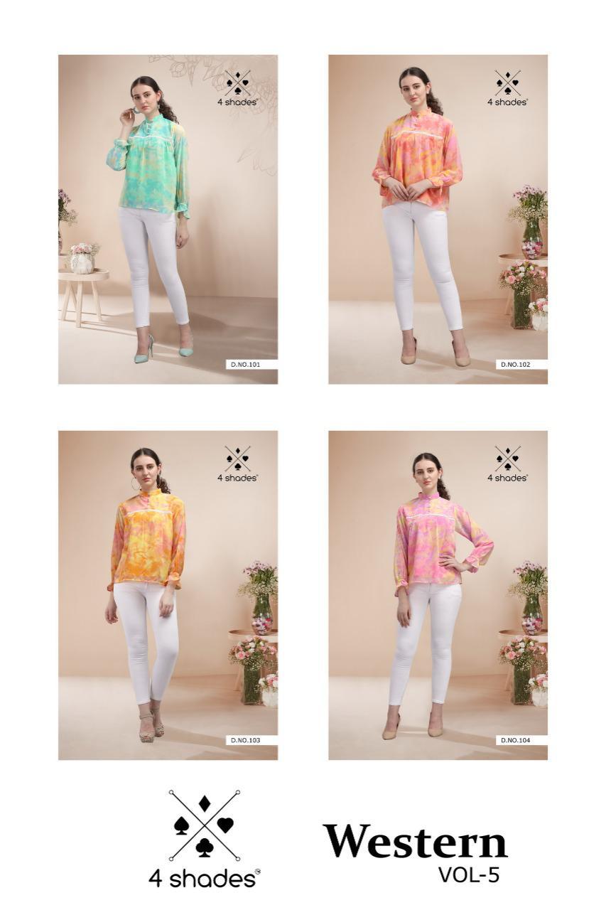 4 Shades Western Vol  5  Fancy Ladies Top  Catalog
