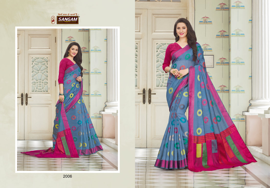 Sangam Presents Vedika Handloom Cotton Sarees
