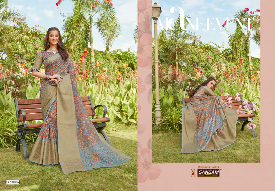 Sangam Presents Anaya Pure Linen Sarees