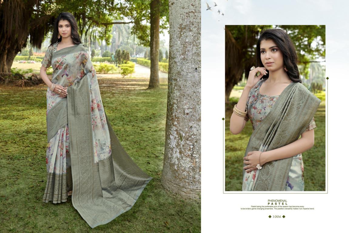 Sangam Presents Elegance Pure Linen Sarees