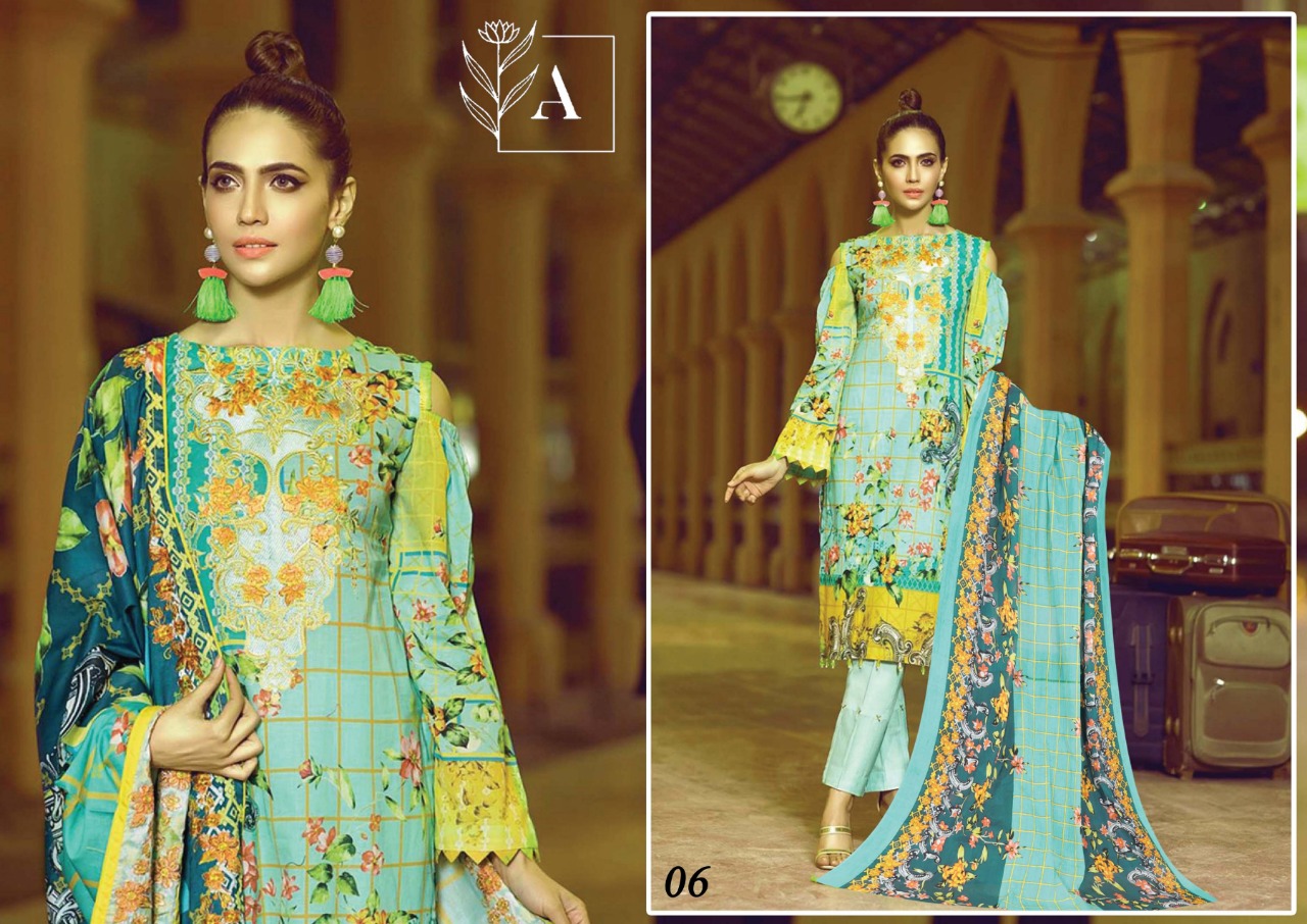 Alizeh Lawn Pakistani Lawn Suit - Lawn Suit Wholesaler & Wholesale