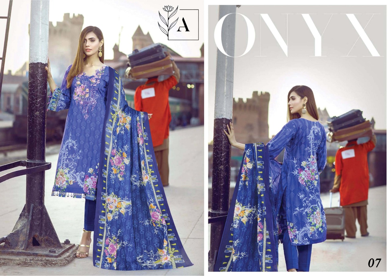 Alizeh Lawn Pakistani Lawn Suit - Lawn Suit Wholesaler & Wholesale