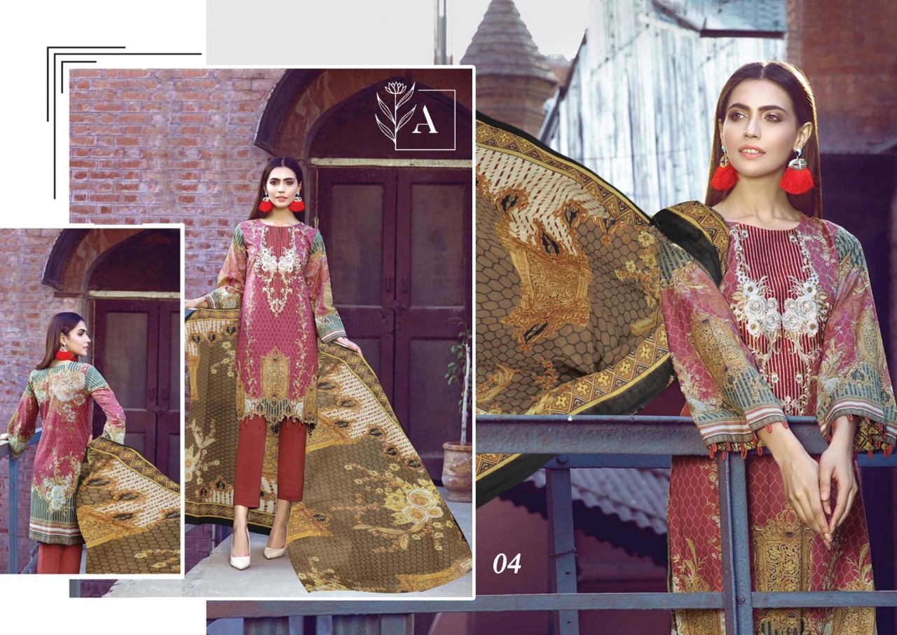Alizeh Lawn Pakistani Lawn Suit - Lawn Suit Wholesaler & Wholesale
