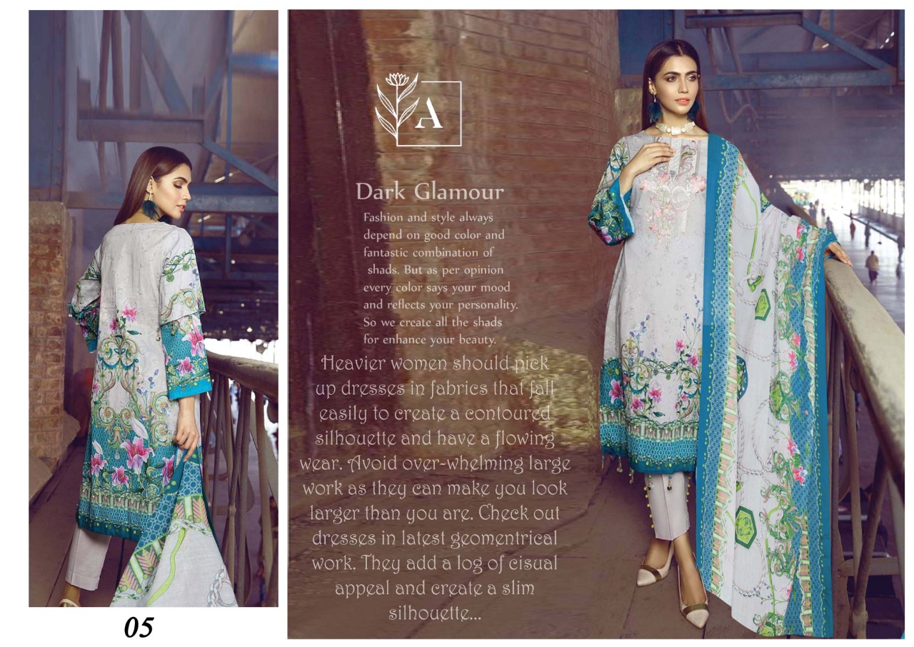 Alizeh Lawn Pakistani Lawn Suit - Lawn Suit Wholesaler & Wholesale