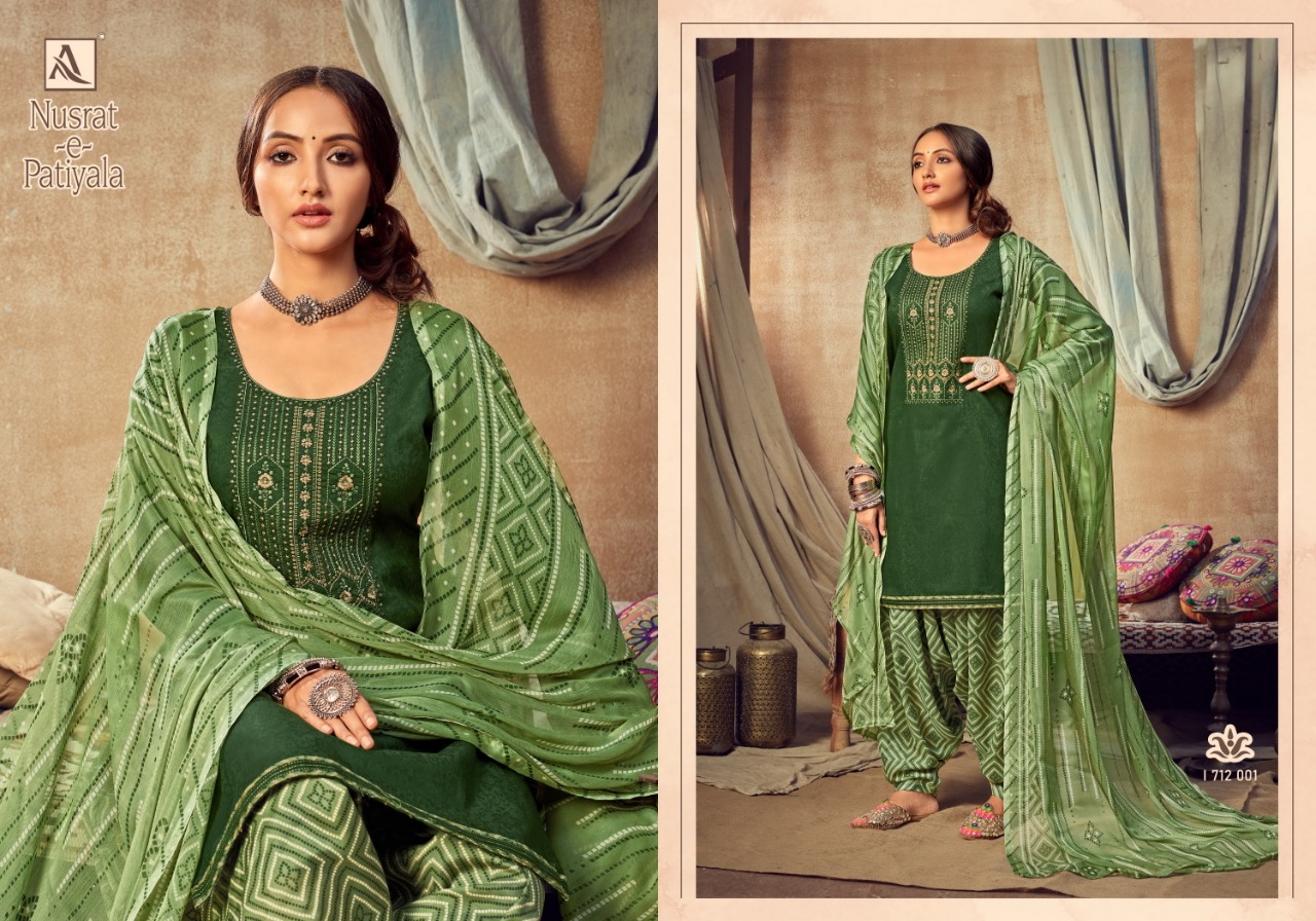 Alok Nusrat E Patiyala  Vol  7 Punjabi Style Patiyala Dress Material Buy Fancy  Dress Material