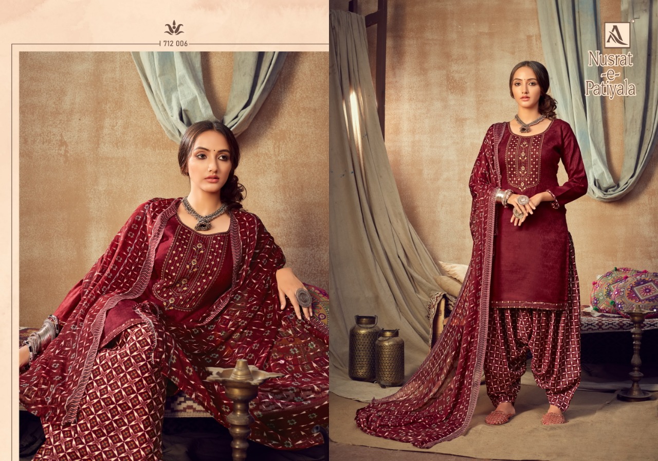 Alok Nusrat E Patiyala  Vol  7 Punjabi Style Patiyala Dress Material Buy Fancy  Dress Material
