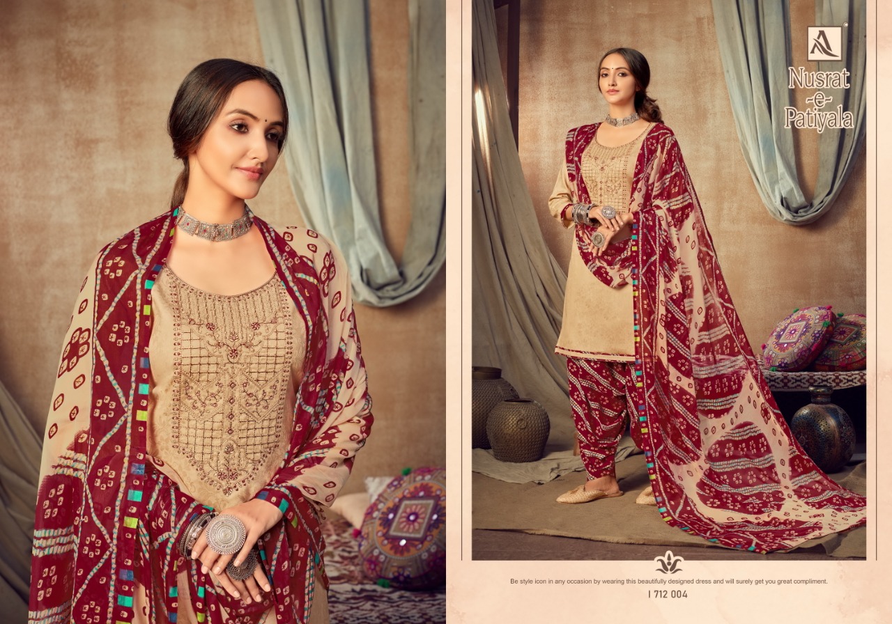 Alok Nusrat E Patiyala  Vol  7 Punjabi Style Patiyala Dress Material Buy Fancy  Dress Material