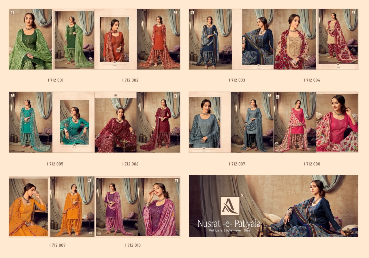 Alok Nusrat E Patiyala  Vol  7 Punjabi Style Patiyala Dress Material Buy Fancy  Dress Material