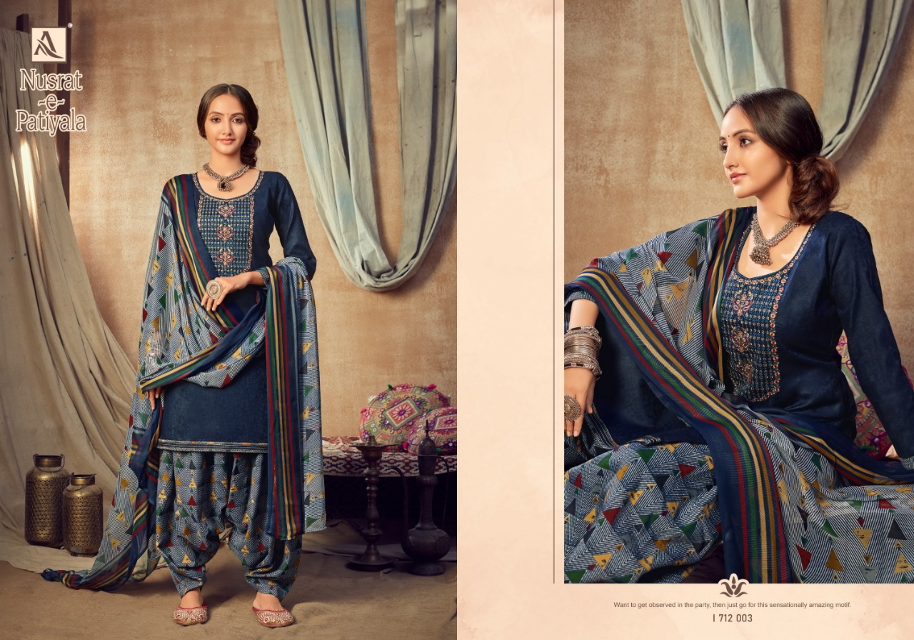 Alok Nusrat E Patiyala  Vol  7 Punjabi Style Patiyala Dress Material Buy Fancy  Dress Material
