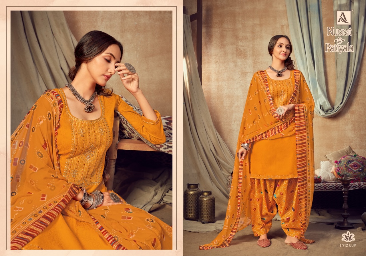 Alok Nusrat E Patiyala  Vol  7 Punjabi Style Patiyala Dress Material Buy Fancy  Dress Material