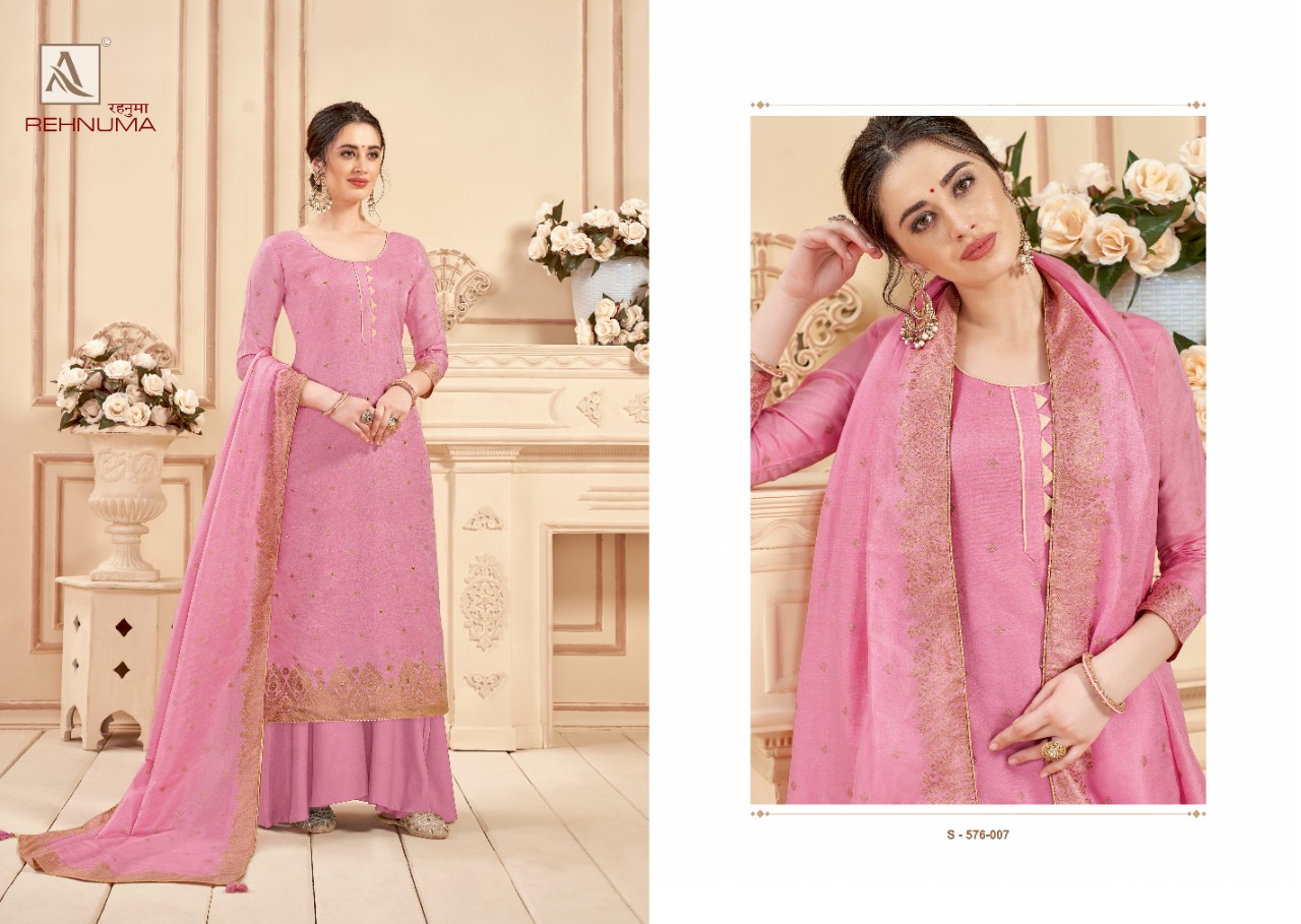 Alok Rehnuma Designer Cotton Jacquard  Wholesale Cotton Dress Materials