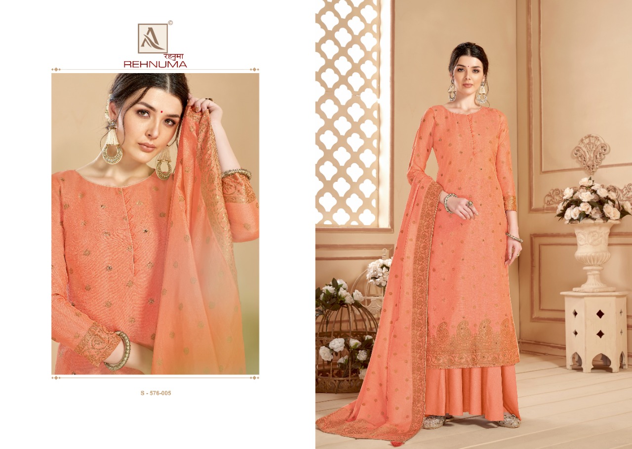Alok Rehnuma Designer Cotton Jacquard  Wholesale Cotton Dress Materials