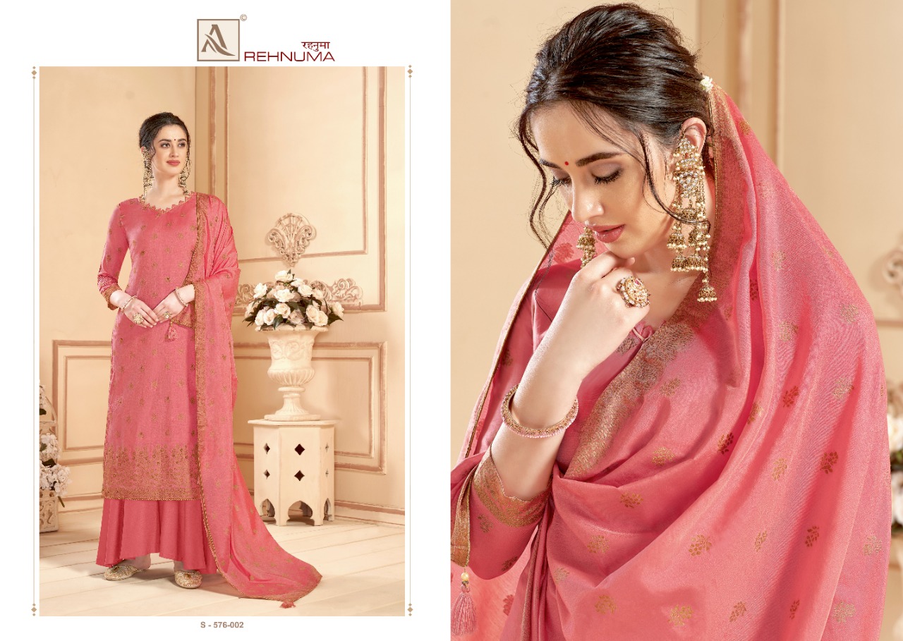 Alok Rehnuma Designer Cotton Jacquard  Wholesale Cotton Dress Materials