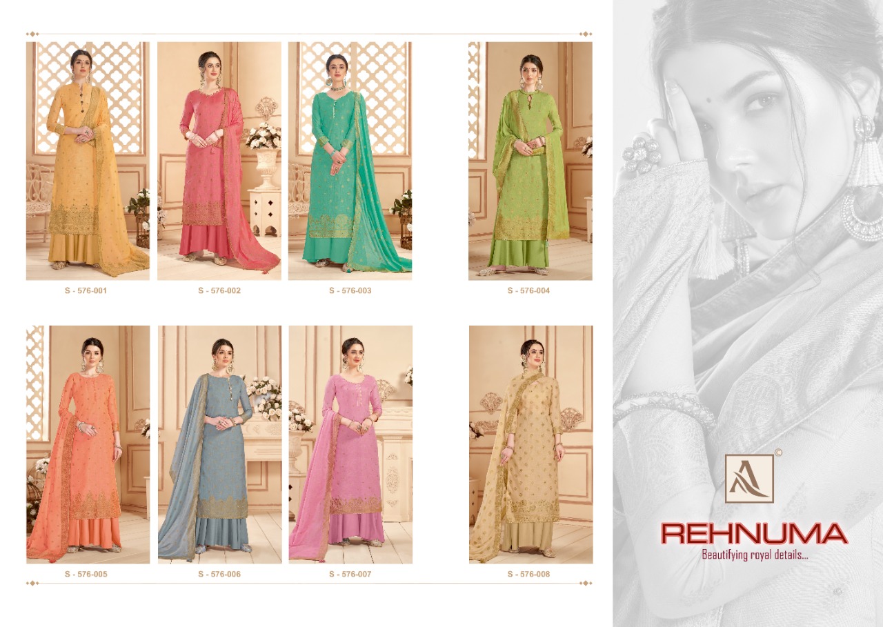 Alok Rehnuma Designer Cotton Jacquard  Wholesale Cotton Dress Materials