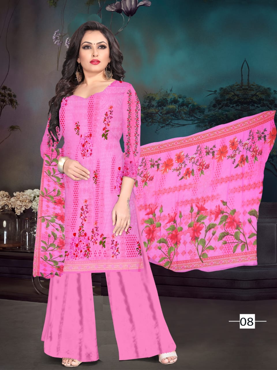 Anita Sahiba Beautiful Cambric Printed Dress Materials Catalogue