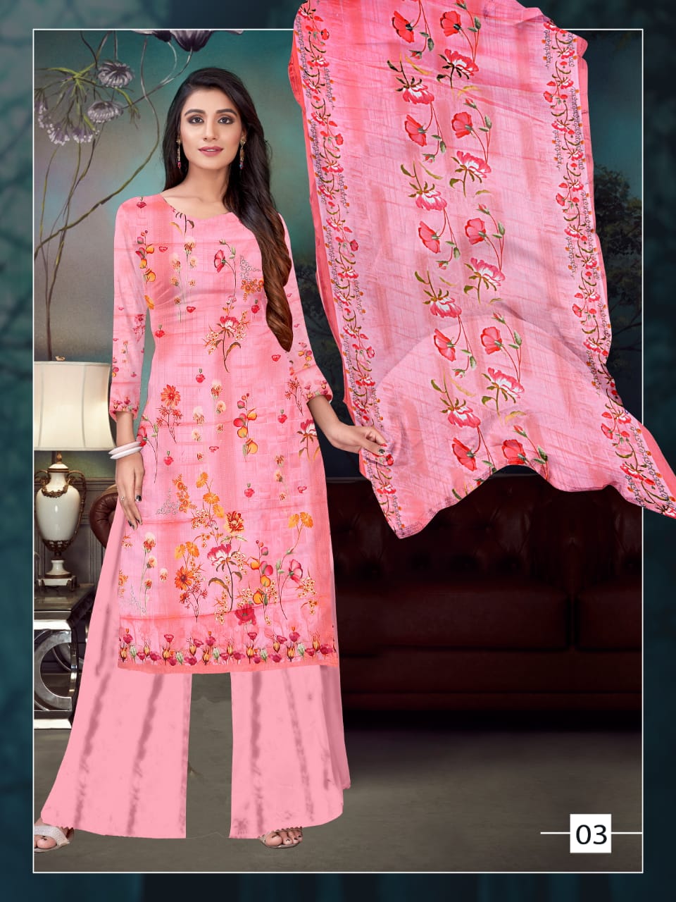 Anita Sahiba Beautiful Cambric Printed Dress Materials Catalogue