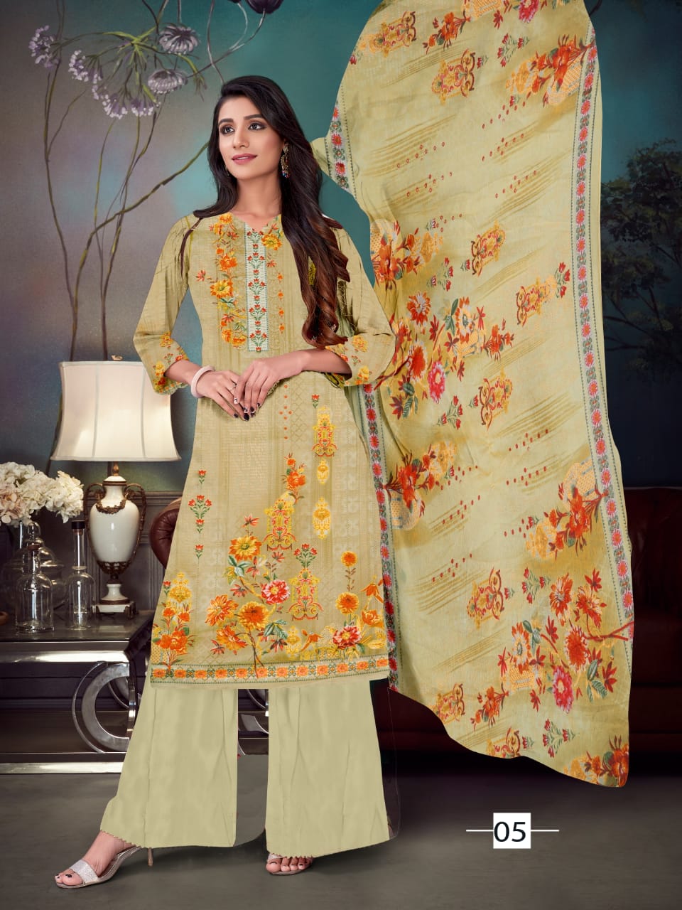 Anita Sahiba Beautiful Cambric Printed Dress Materials Catalogue