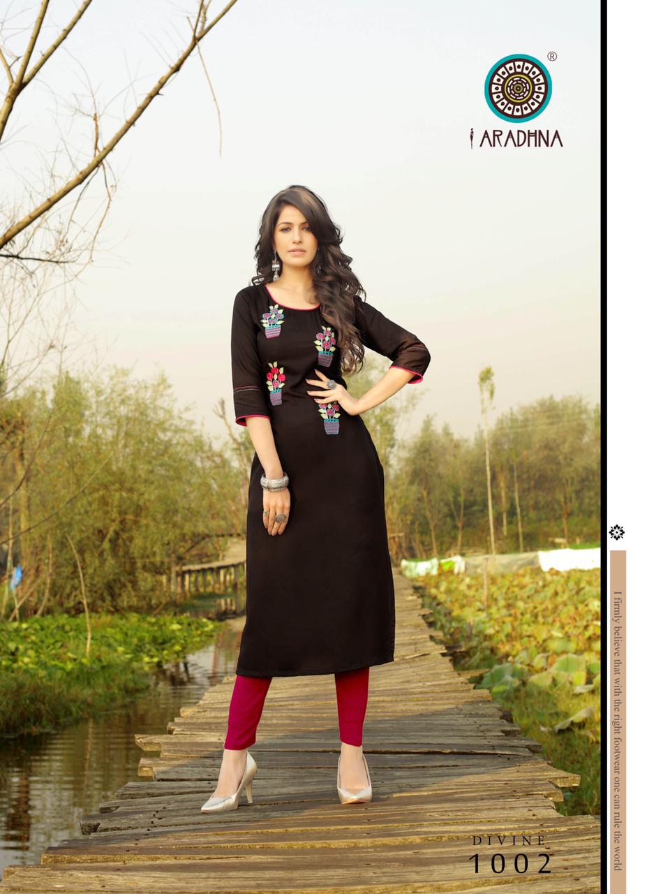 Aradhna Divine Vol  1  Rayon Casual Wear Kurti Buy Fancy Kurtis Catalog