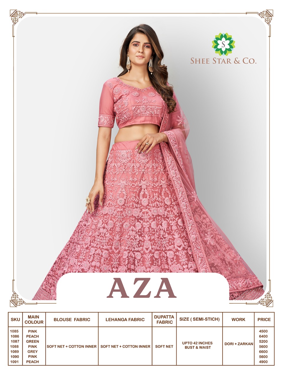 Aza Wedding Wear Exclusive Designer Lehengha Choli Catalog