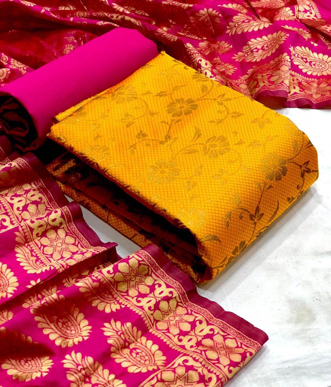 Banarasi Silk Dress  Vol  44 Designer Banarasi Silk Salwar Catalog