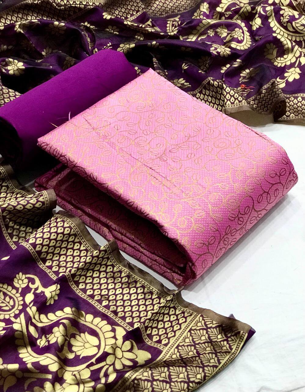Banarasi Silk Dress  Vol 46 Fancy Ethnic Wear Banarasi Silk Salwar Catalog