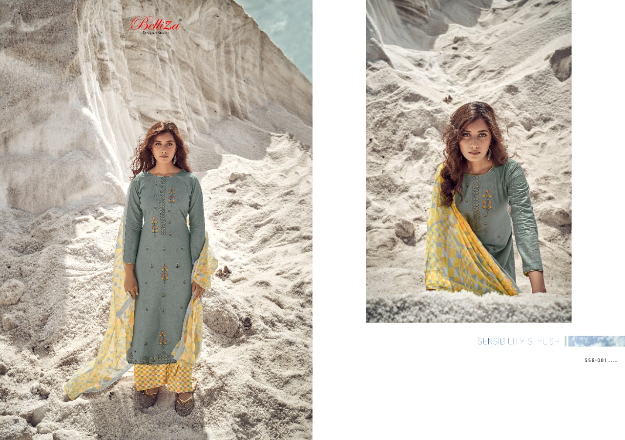 Belliza Nazar-e-patiala Vol 8 Fancy Cotton Embroidery  Designer Dress Material