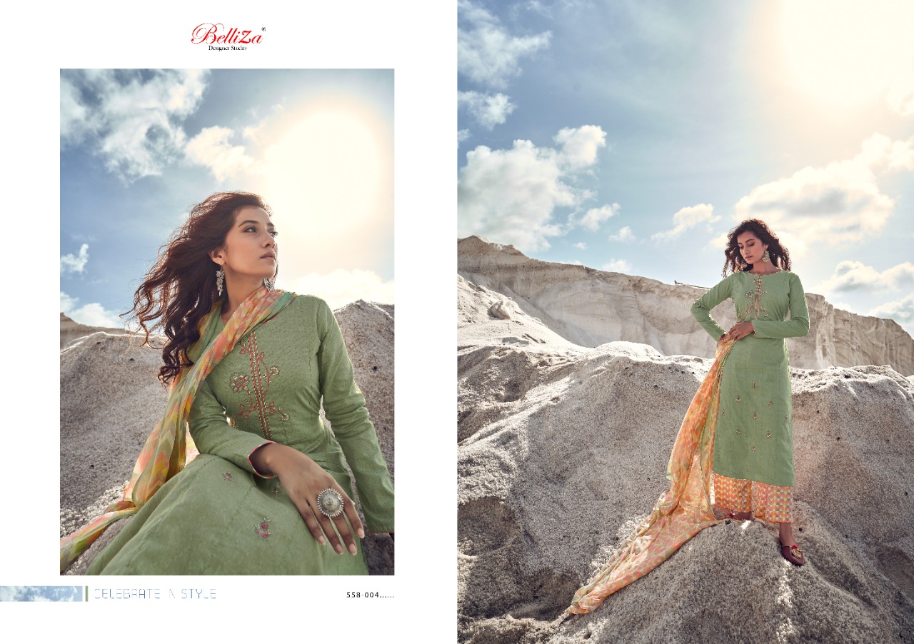 Belliza Nazar-e-patiala Vol 8 Fancy Cotton Embroidery  Designer Dress Material