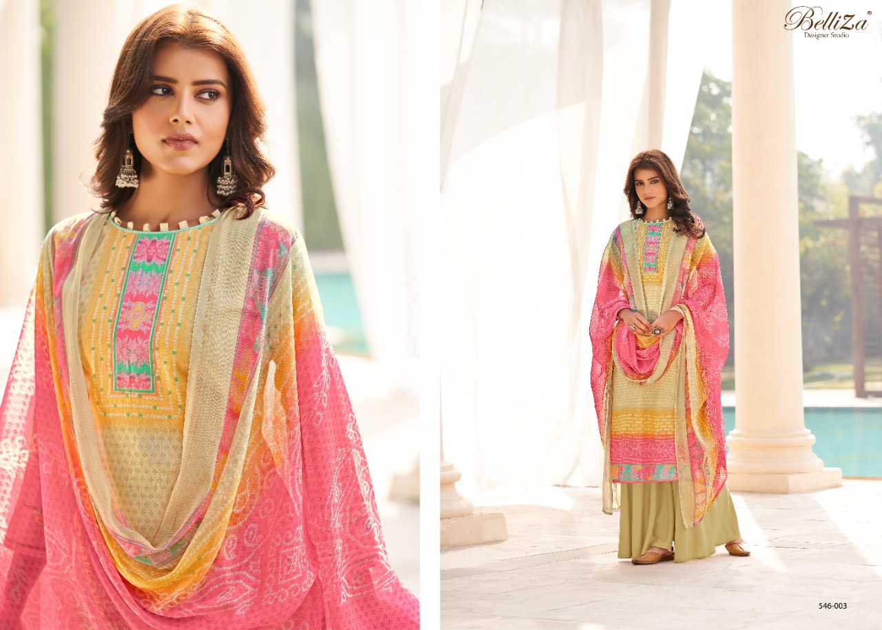 Belliza Vogue Pure Premium  Printed Cotton Dress Materials Wholesaler