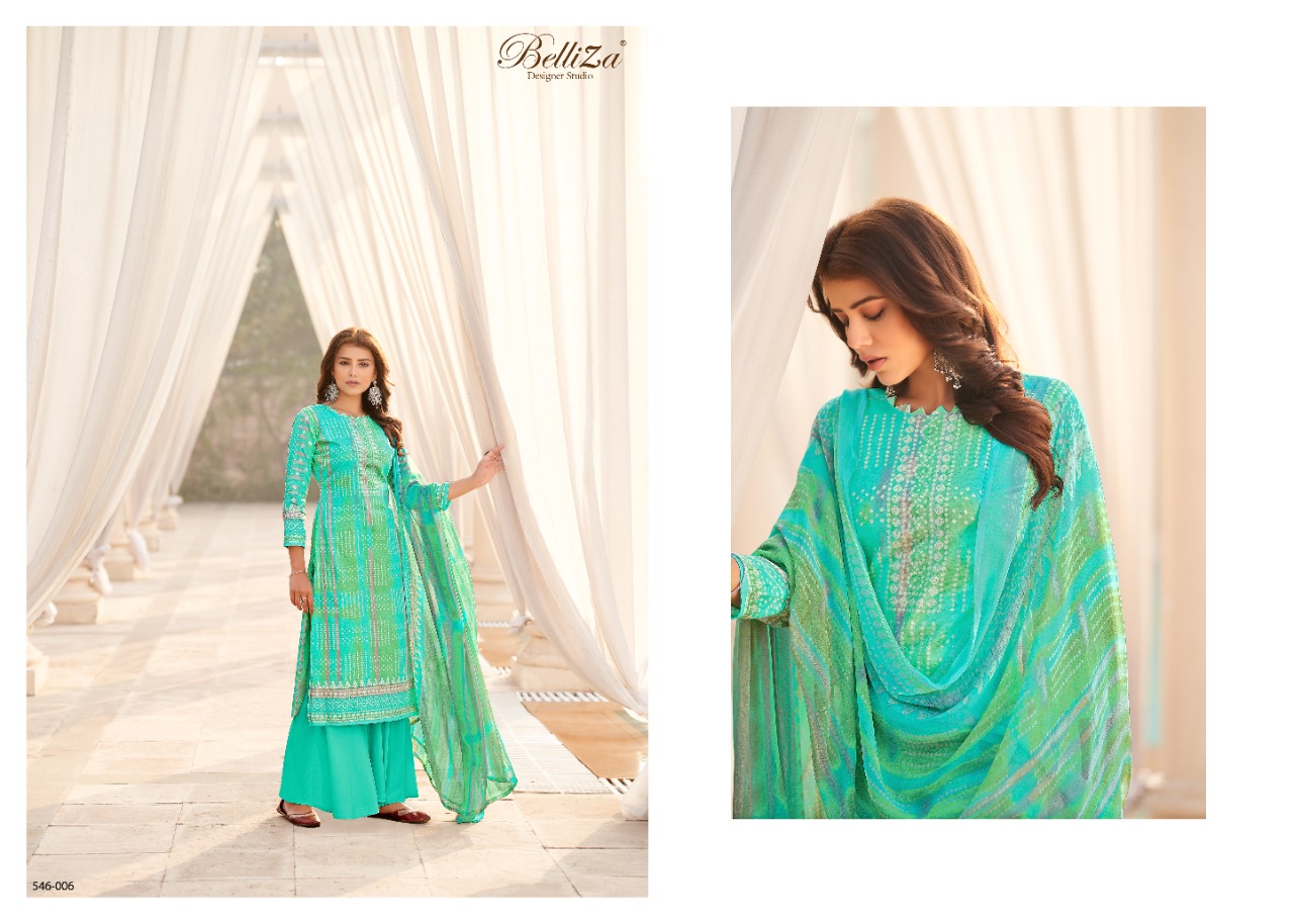 Belliza Vogue Pure Premium  Printed Cotton Dress Materials Wholesaler