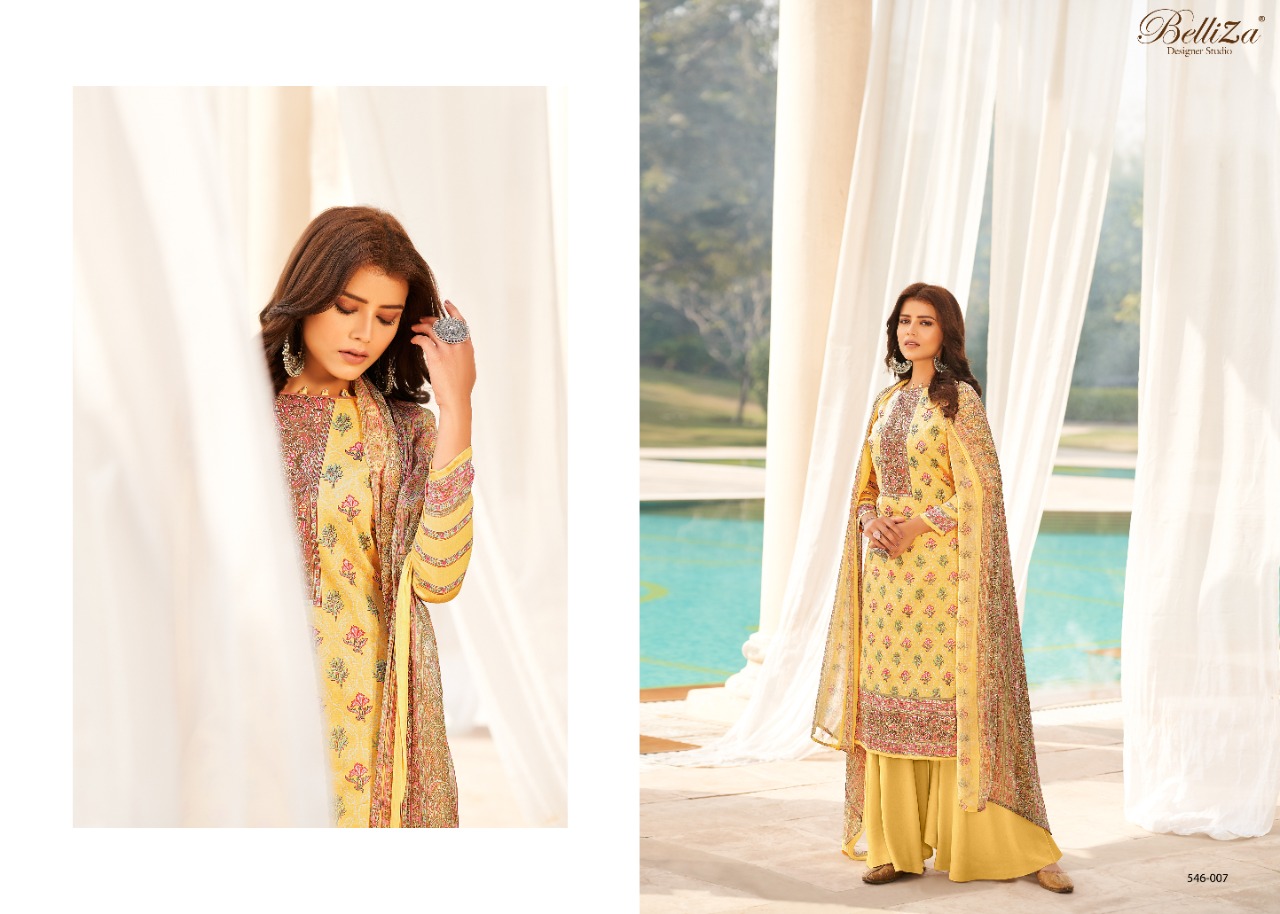 Belliza Vogue Pure Premium  Printed Cotton Dress Materials Wholesaler