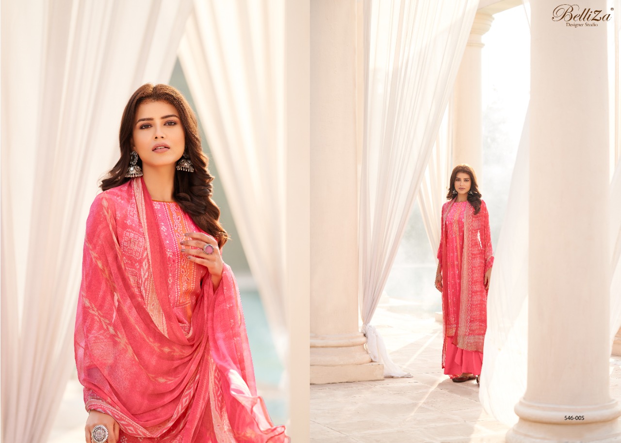 Belliza Vogue Pure Premium  Printed Cotton Dress Materials Wholesaler