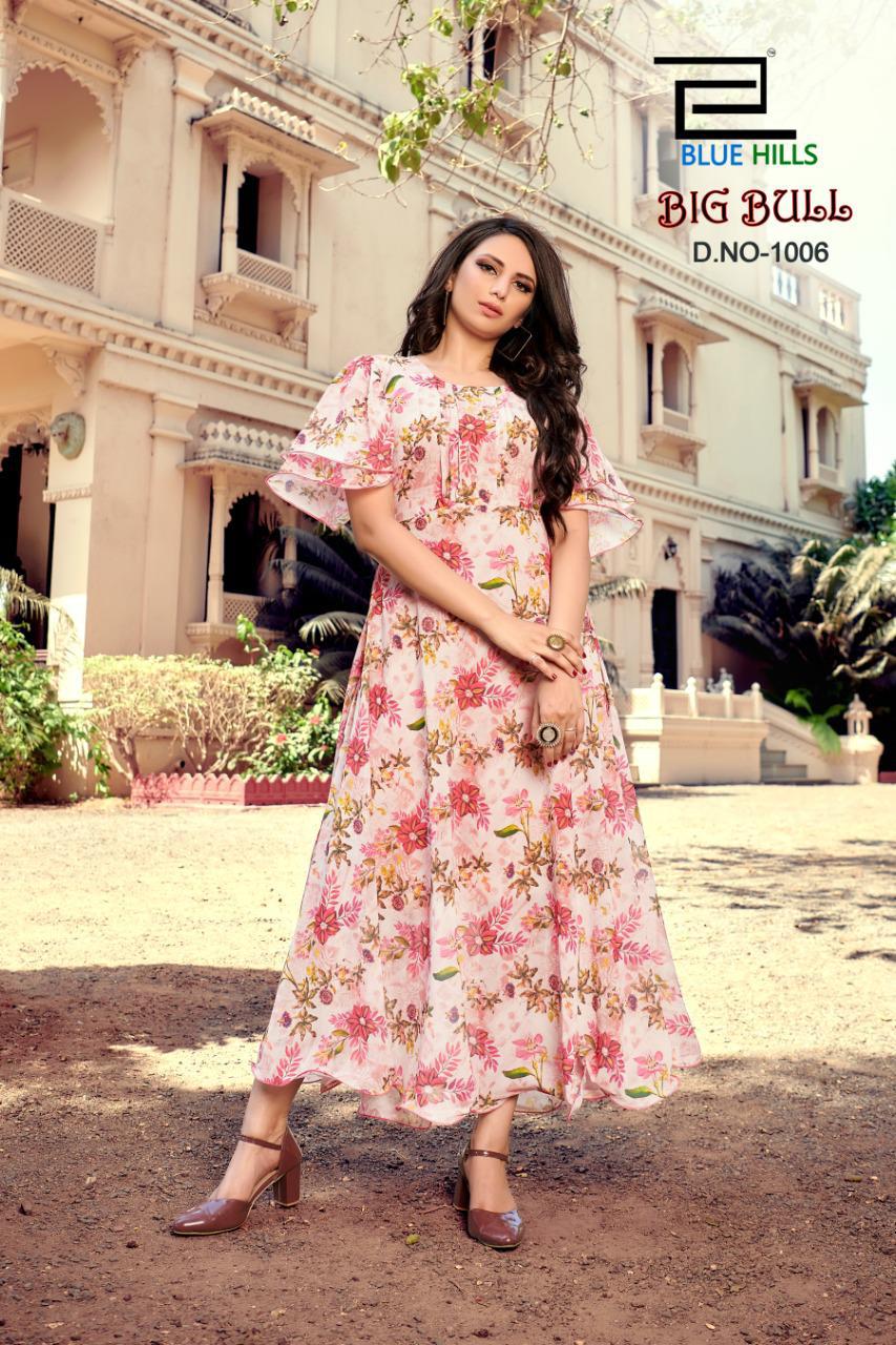 Hand Wash Party Wear Chiffon Kurti