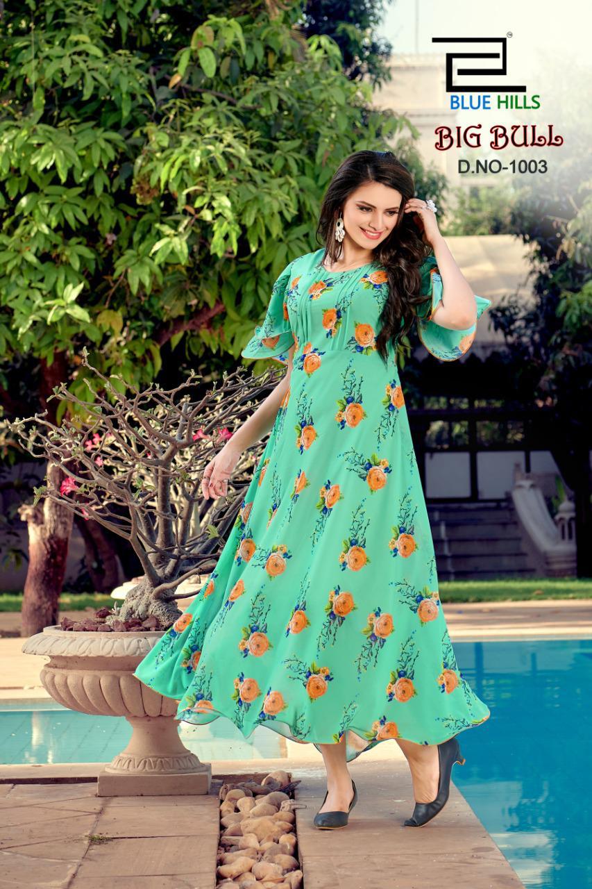 Party Wear 34th Sleeve Ladies Fancy Chiffon Kurti Size S to 10XL Wash  Care Dry