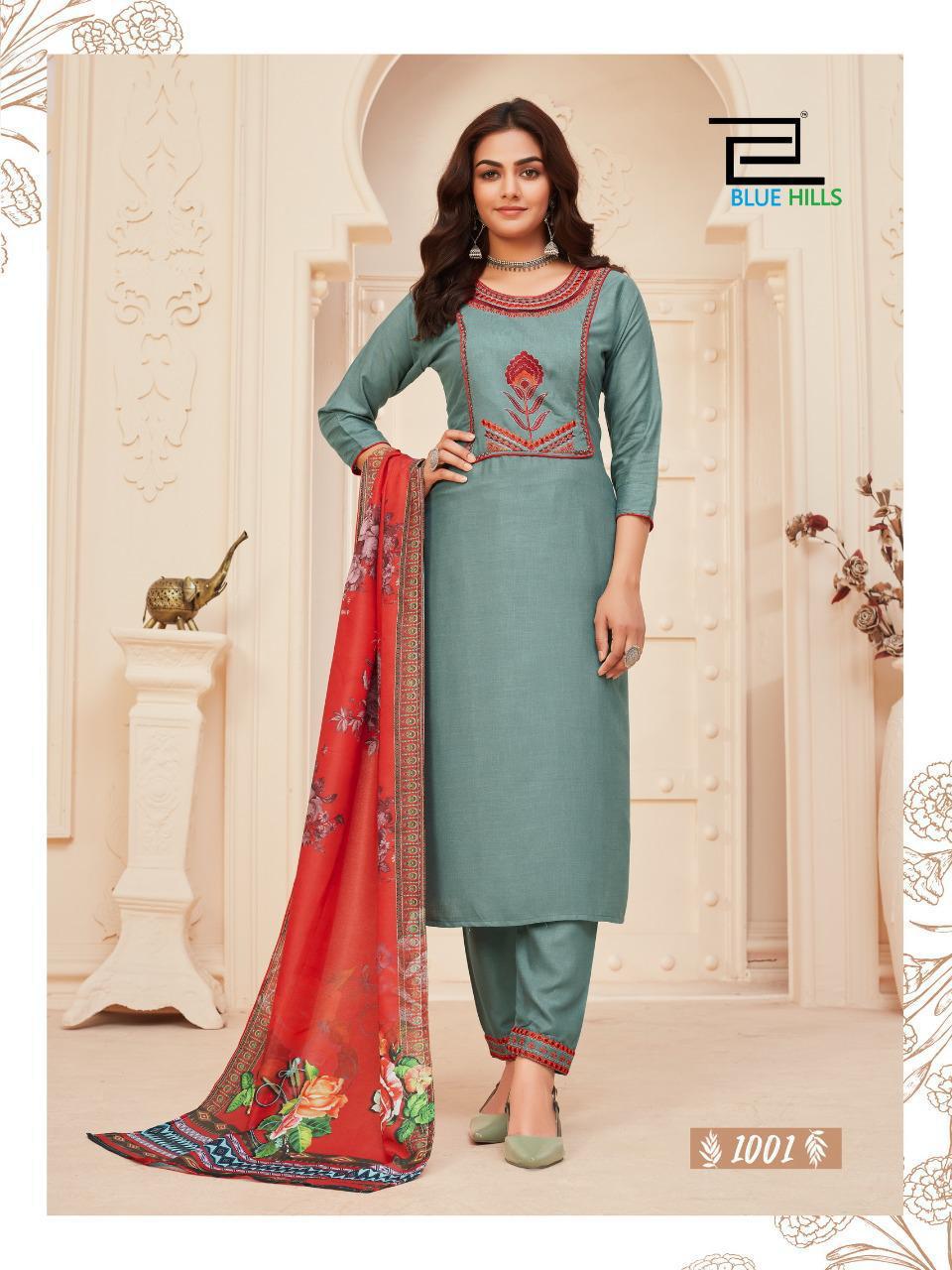 Buy Abstract Printed White Flared Kurti With Navy Blue Pant Online in India  -Beyoung
