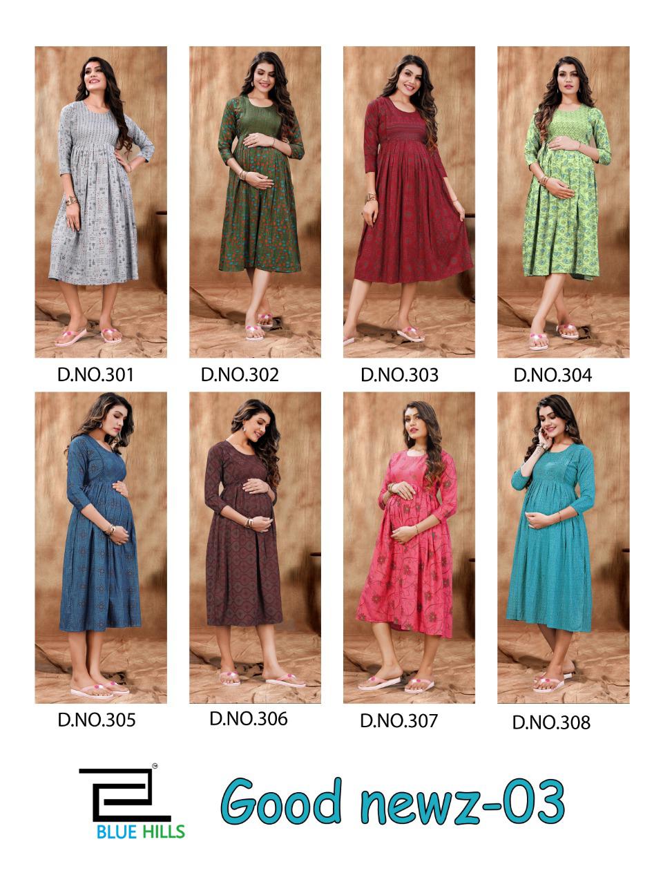Blue Hills Good News Vol  3 Printed Kurti - Buy Printed Kurtis For Women Online In India