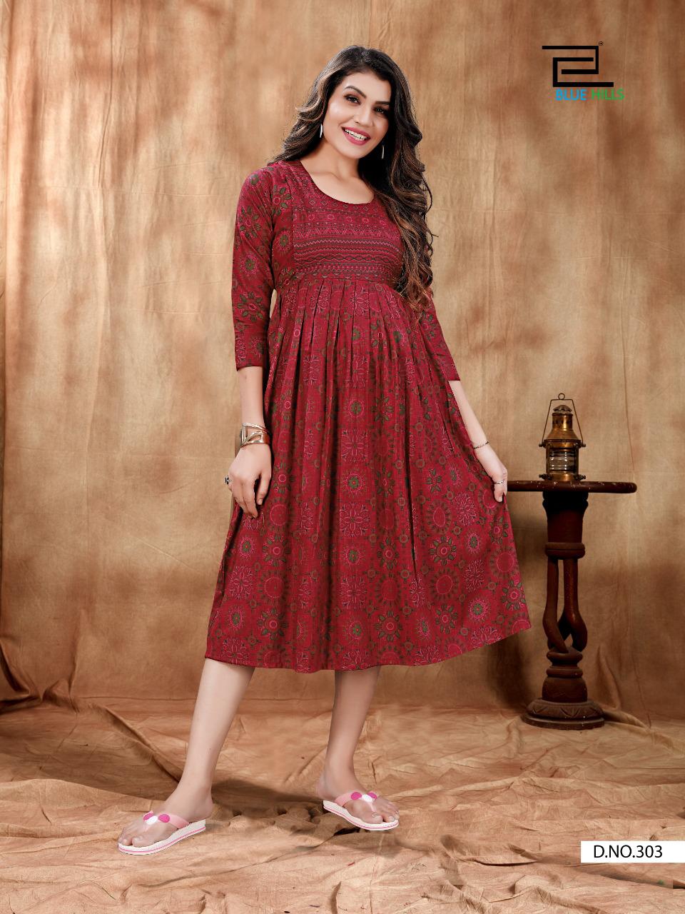 Blue Hills Good News Vol  3 Printed Kurti - Buy Printed Kurtis For Women Online In India