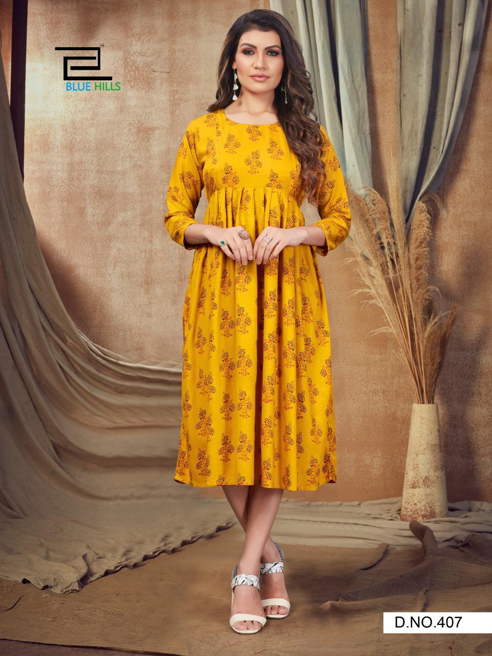 Blue Hills Good News Vol  4 Rayon Printed Kurti  Catalog
