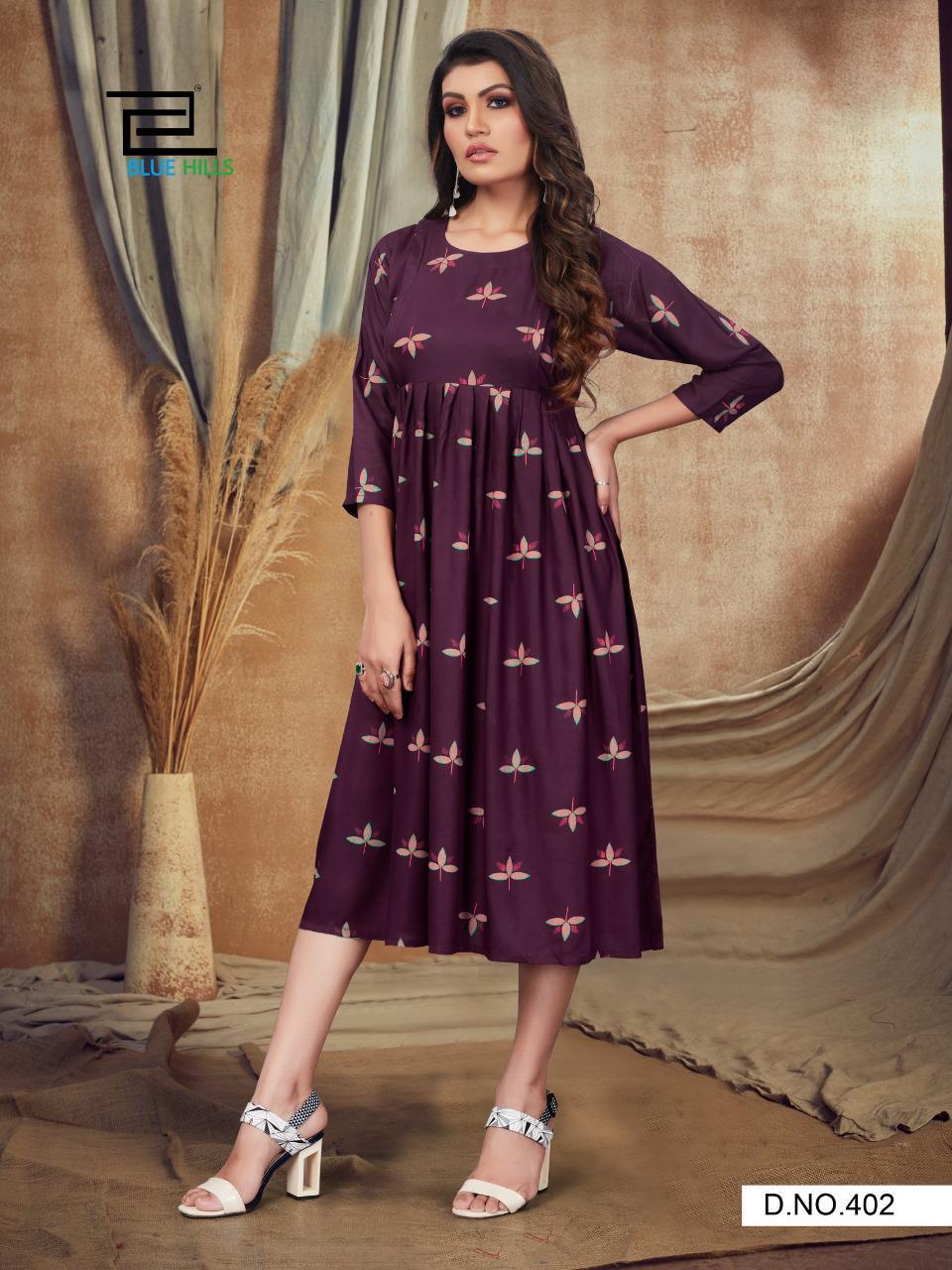 Blue Hills Good News Vol  4 Rayon Printed Kurti  Catalog