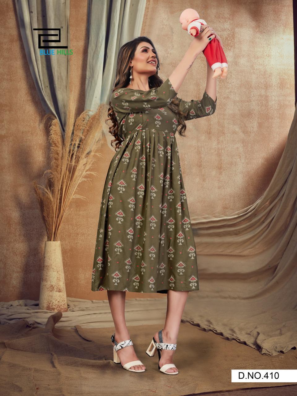 Blue Hills Good News Vol  4 Rayon Printed Kurti  Catalog