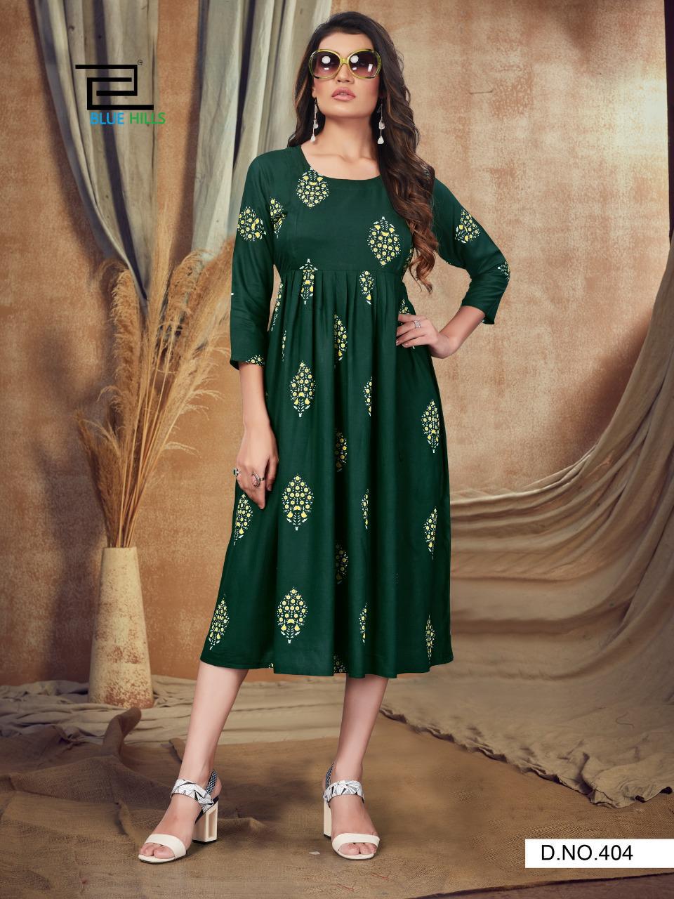 Blue Hills Good News Vol  4 Rayon Printed Kurti  Catalog