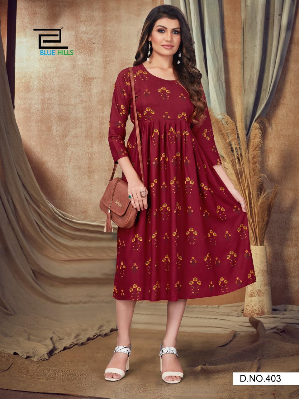 Blue Hills Good News Vol  4 Rayon Printed Kurti  Catalog