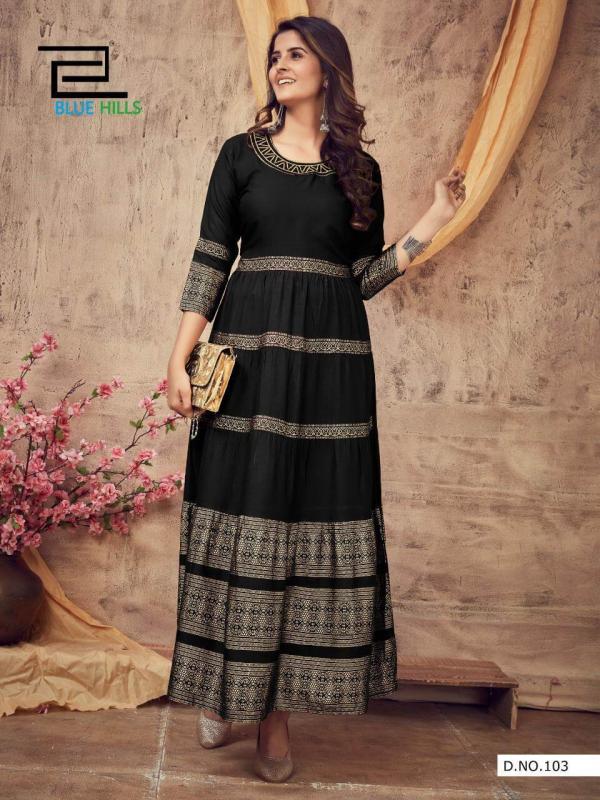 Fashion Galleria Jennifer Digital Print Fancy Kurti Gown New Catalog  Supplier