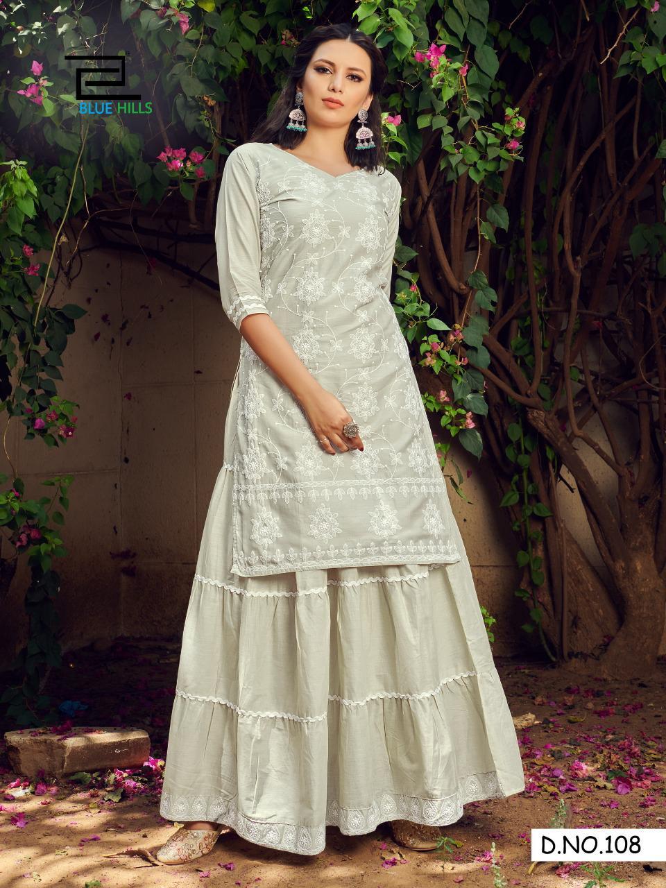 Blue Hills Retro Skirt Vol 1  Fancy Buy Wholesale Designer Kurti With Bottom In India