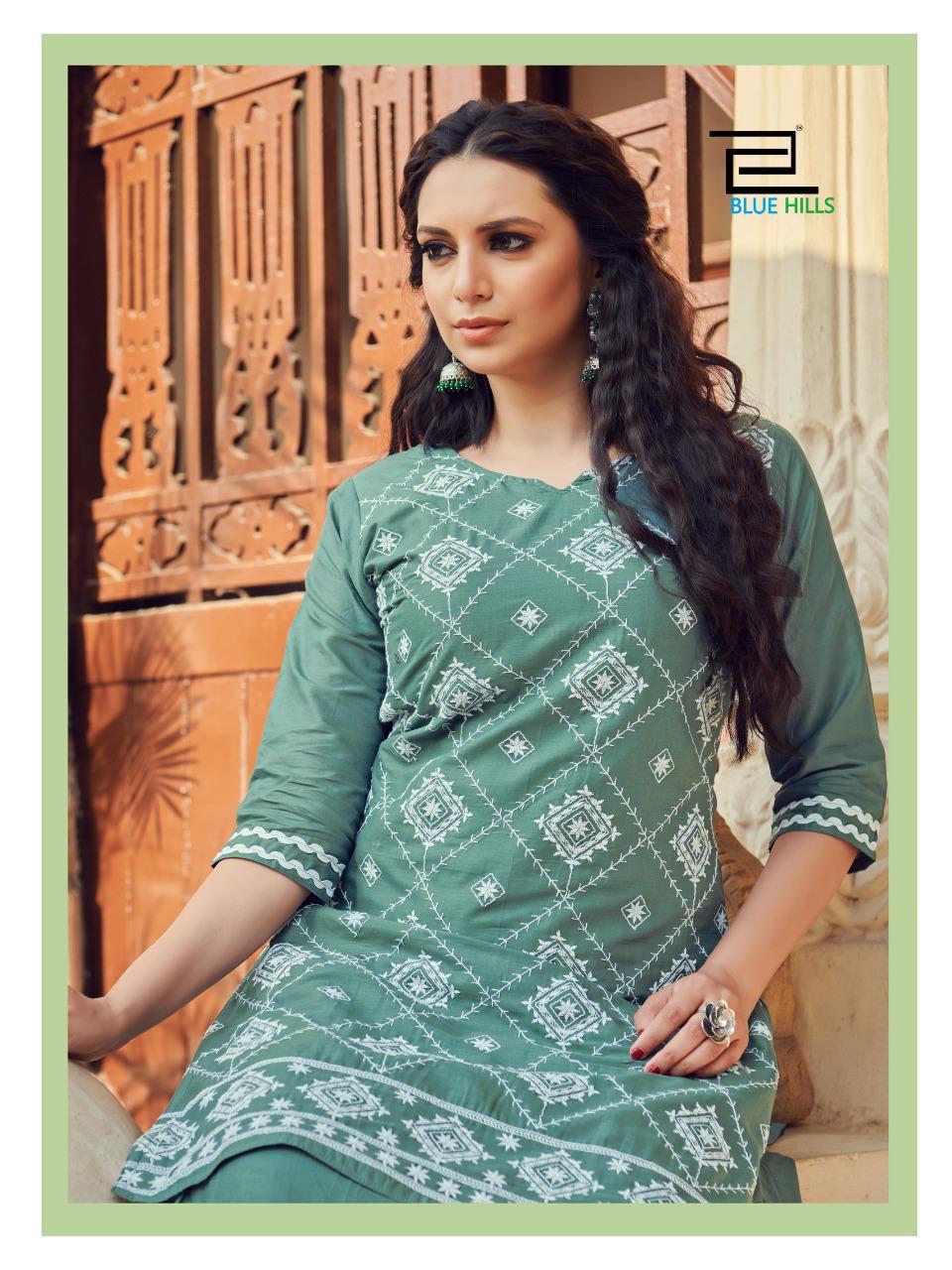 Blue Hills Retro Skirt Vol 1  Fancy Buy Wholesale Designer Kurti With Bottom In India
