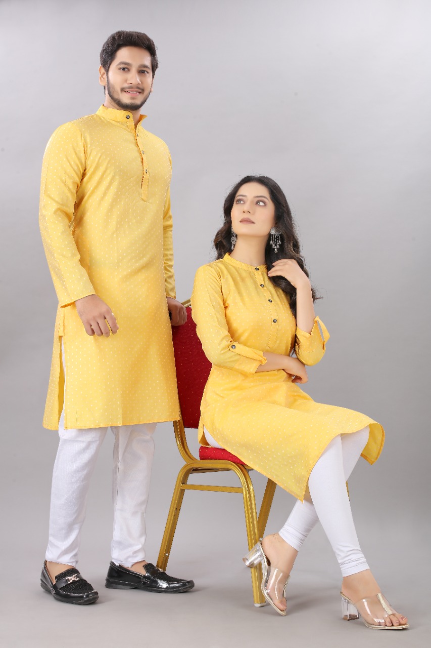 Buy Sun Yellow Dhoti Suit In Crepe Silk And Matching Peplum Kurti Online -  Kalki Fashion