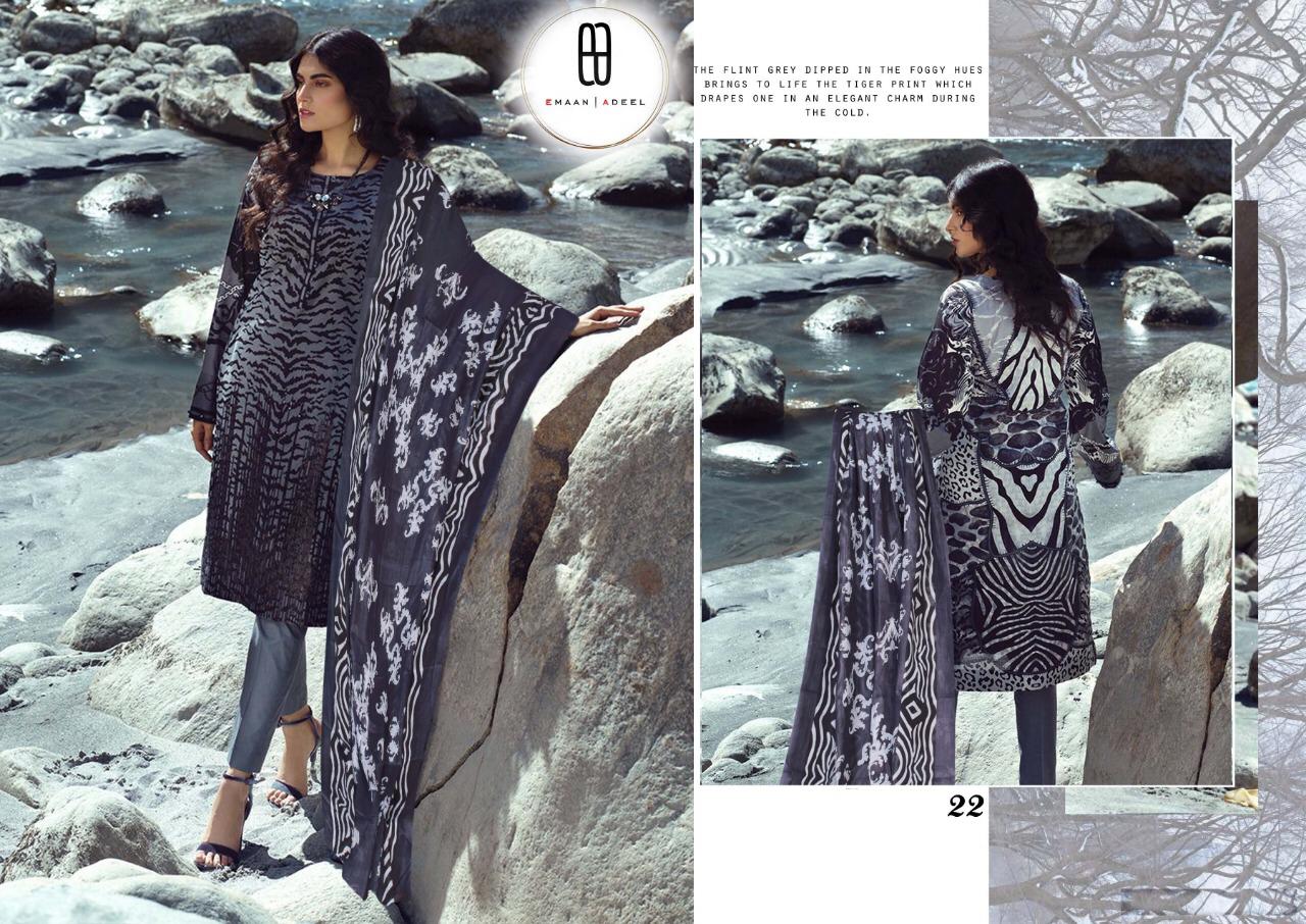 Emaan Adeel Vol 3 Pure Lawn Karachi Cotton Dress Material With Low Rate
