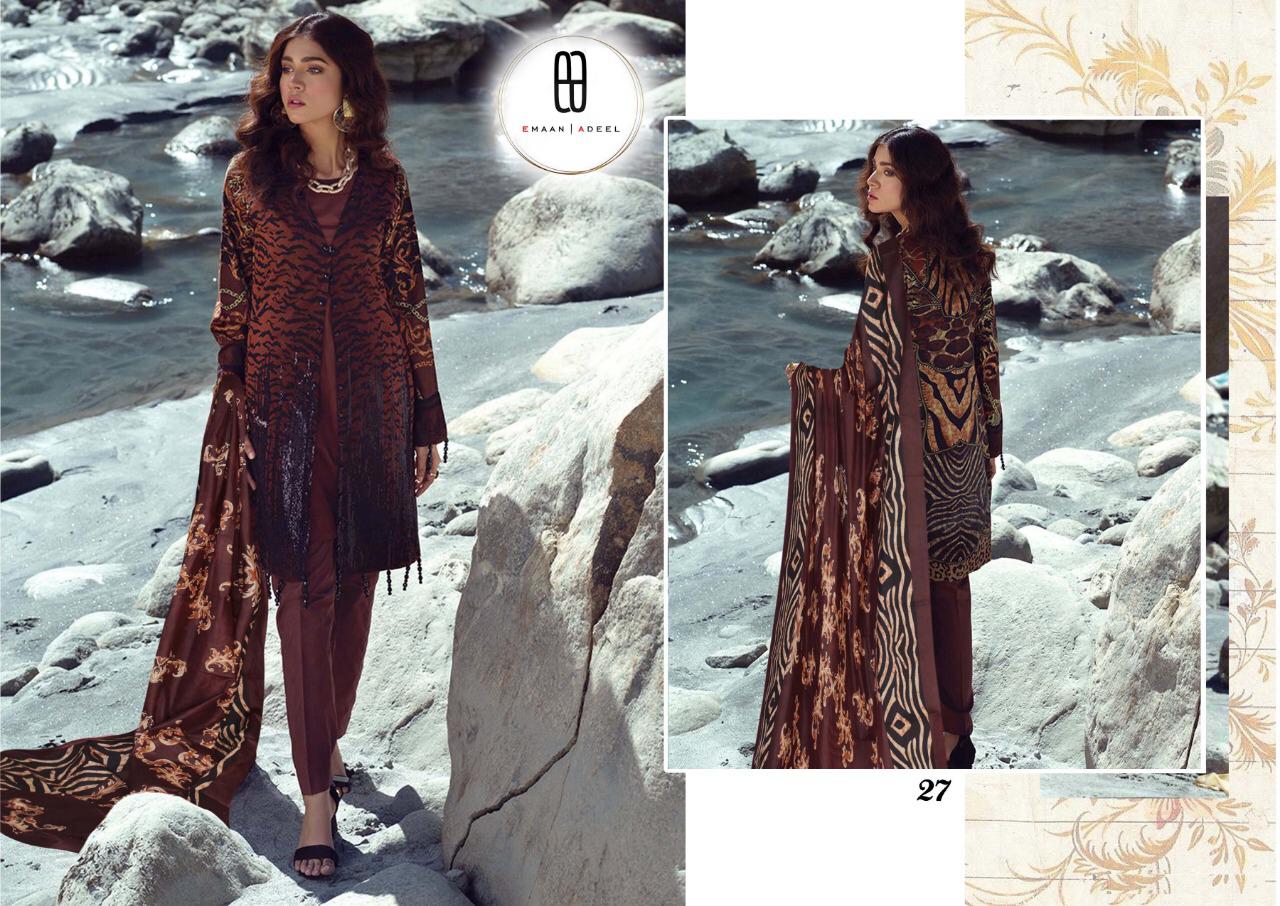 Emaan Adeel Vol 3 Pure Lawn Karachi Cotton Dress Material With Low Rate