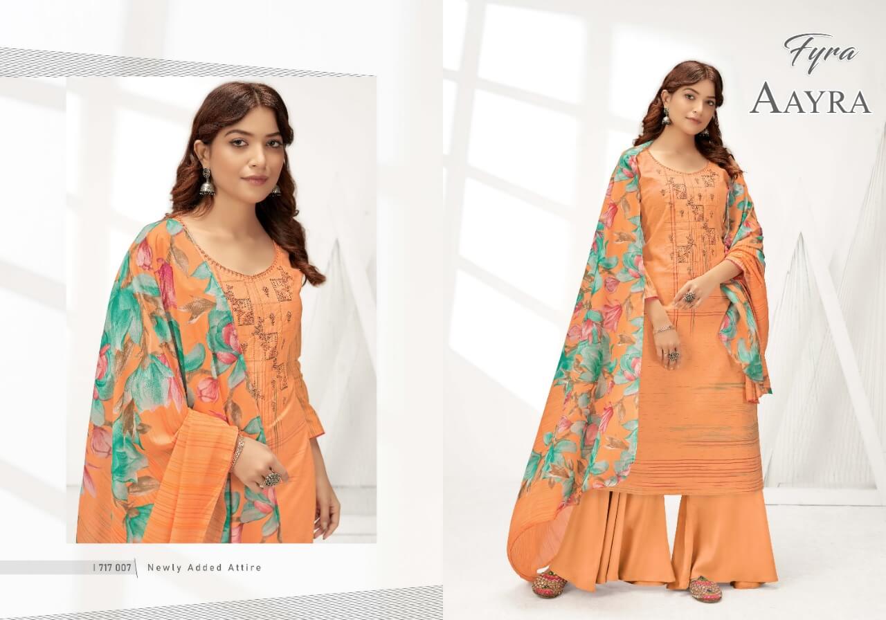 Fyra Aayra  Pure Cotton Suits With  Chiffon Dupatta Wholesale