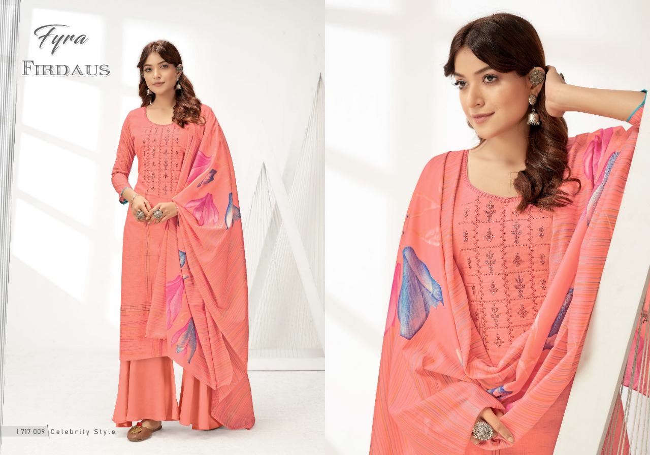 Fyra Firdaus  Fancy Cotton Digital Printed Dress Materials Catalog